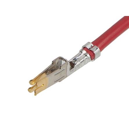 Molex Předkrimpovaný kabel Zásuvkový předlisovaný vodič, řada: Mini-Fit Sr, délka kabelu: 150 mm Červená