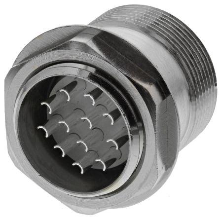 Lapp Zástrčka DIN, řada: R, počet kontaktů: 12, velikost: Standard, 1.5kV, orientace těla: Rovný, IP65 7.5A, formát