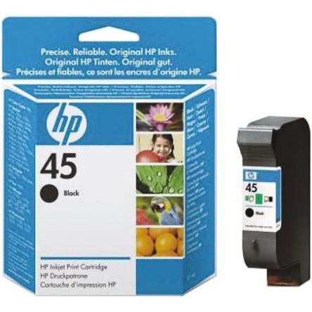 Inkoustová kazeta, Černá model 45 Hewlett Packard