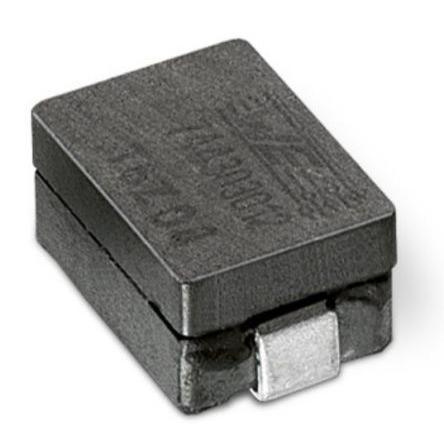 Induktor pro povrchovou montáž, řada: WE-HCM 100 nH Ano materiál jádra Ferit, 5030 SRF:83 MHz ±15 % Stíněné 27 A Idc
