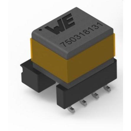 Wurth Elektronik Transformátor pohonu brány, počet výstupů: 1, primární napětí: 9/18 V, sekundární napětí: 19 V 18 μH