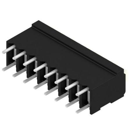 Weidmüller Svorkovnice PCB, řada: LSF, rozteč: 3.81 mm, počet řad: 1, počet kontaktů: 8, orientace těla: 180°, Černá
