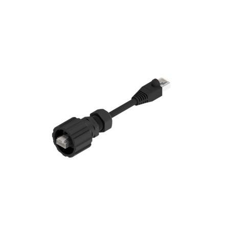CONEC Cat5e Ethernetové kabely, Černá, Polyester, Polyvinylchlorid 2 m, typ pláště: Nestíněný Nestíněný