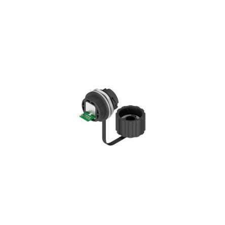 Spojka RJ45, řada: 17, počet portů: 1portový Stíněné RJ45 Cat5e, PCB jack CONEC