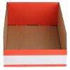 Skladovací zásobník barva Červená Lepenka 100 mm x 200 mm x 300 mm RS PRO