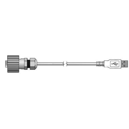 CONEC Kabel USB do zásuvky IC Vnější, A: USB typu A, 2 m Vnější, Černá, B: USB typu A