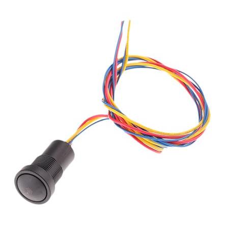 ITW Switches Tlačítkový spínač, řada: 49-59 IP67 SPST Panel Okamžité Osvětlené 16 mm 10A, barva LED: Červená 50 V dc 250
