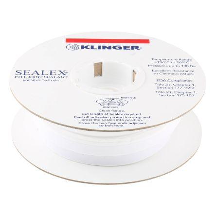 Páska PTFE, Bílá SEA1450005BR Klinger, délka: 5 m 14mm 5 mm