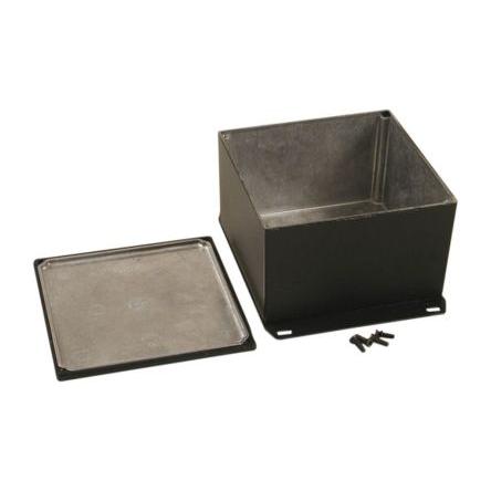 Hammond Pouzdro, řada: 1590 IP65 Stíněné S přírubou barva Černá barva Černá Odlévaný hliník 125 mm 81 mm 125 mm Silikon