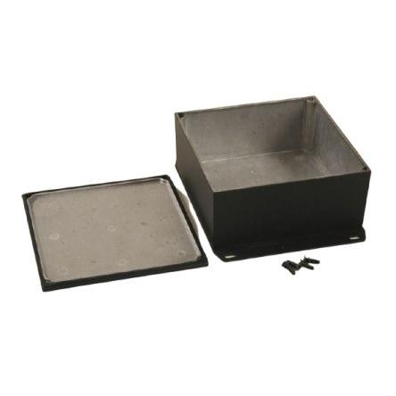 Hammond Pouzdro, řada: 1590 IP65 Stíněné S přírubou barva Černá barva Černá Odlévaný hliník 125 mm 59 mm 125 mm Silikon