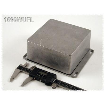 Hammond Pouzdro, řada: 1590 IP65 Stíněné S přírubou barva Černá barva Přírodní Odlévaný hliník 150 mm 59 mm 120 mm