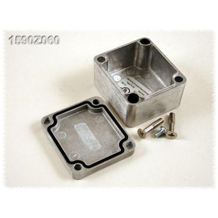 Hammond Pouzdro, řada: 1590Z060 IP65 Stíněné barva Šedá, Černá, Přírodní Odlévaný hliník 51 mm 31 mm 46 mm Silikon