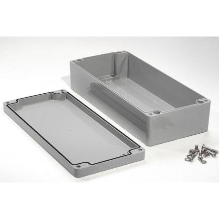 Hammond Pouzdro, řada: 1590Z166 IP65 Stíněné barva Šedá IK08 barva Šedá Odlévaný hliník 360 mm 90 mm 160 mm Silikon