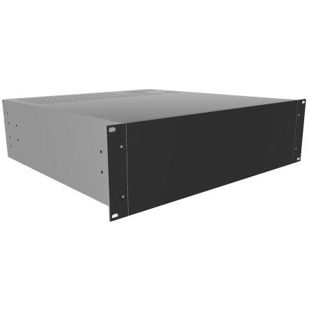 Hammond Pouzdro na přístroje, řada: RM Odvětrávaný Hliník 457 mm barva Černá 133 mm 422 mm