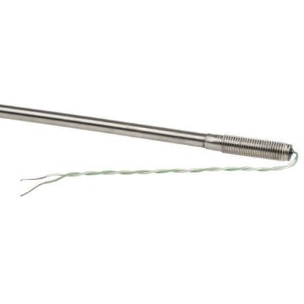 Termočlánek s minerální izolací 100 mm kabel typ K Nerezová ocel 500 mm sonda, -40 °C 6 mm na 1100 °C IEC, RoHS