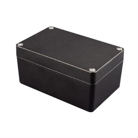 Hammond Univerzální skříň, řada: 1550Z IP66 Stíněné barva Bez nátěru, Černá IK08 Hliník 91 mm 37 mm 36 mm Silikonová