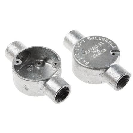 Montáž potrubí Instalační trubka Černá jmenovitá velikost 25 mm Ocel Galvanizovaný M4 RS PRO