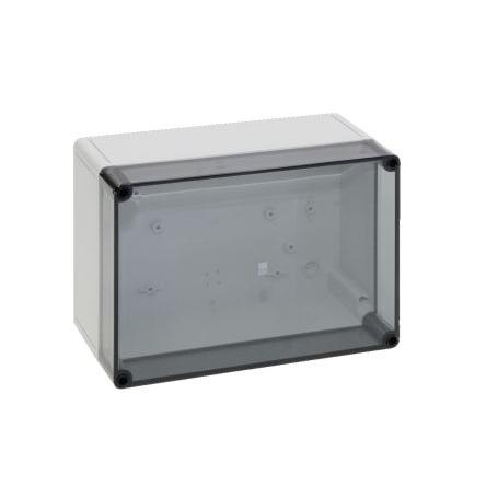Rittal Nástěnná krabice, řada: PK IP66 Plastové RAL 7035 254 mm Průhledné dveře 180 mm 111 mm