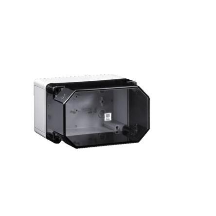 Rittal Nástěnná krabice, řada: PK IP66 Plastové RAL 7035 254 mm Průhledné dveře 180 mm 165 mm