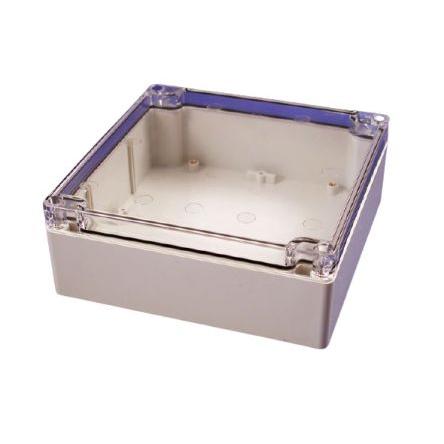 Hammond Pouzdro, řada: 1554 IP68 barva Světle šedá barva Čirá Polykarbonát 160 mm 61 mm 160 mm Silikon