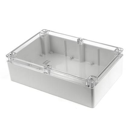 Hammond Pouzdro, řada: 1554 IP68 barva Světle šedá barva Čirá Polykarbonát 300 mm 90 mm 200 mm Silikon