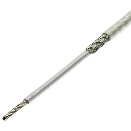Zapojovací vodič, řada: SPEC 44, typ kabelu: Letecký drát (Tefzel), prameny vodičů: 19 x 0.25 mm, Bílá, 600V 100 m 18