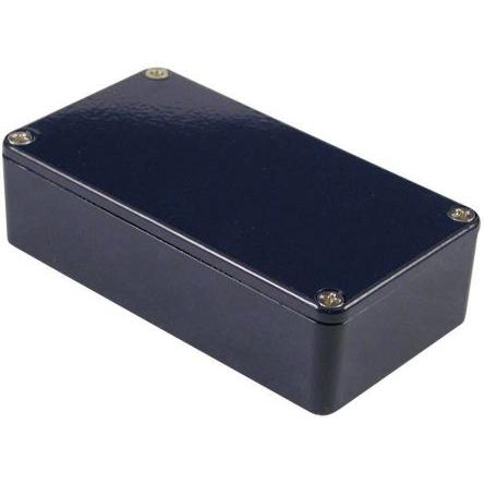 Hammond Pouzdro, řada: 1590 IP54 barva Kobaltová modrá barva Kobaltová modrá Odlévaný hliník 119 mm 94 mm 34 mm Silikon