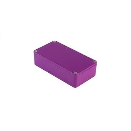 Hammond Pouzdro, řada: 1590 IP54 barva Purpurová barva Purpurová Odlévaný hliník 113 mm 60 mm 31 mm Silikon