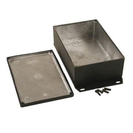 Hammond Pouzdro, řada: 1590 IP65 S přírubou barva Černá barva Černá Odlévaný hliník 145 mm 49 mm 95 mm Silikon
