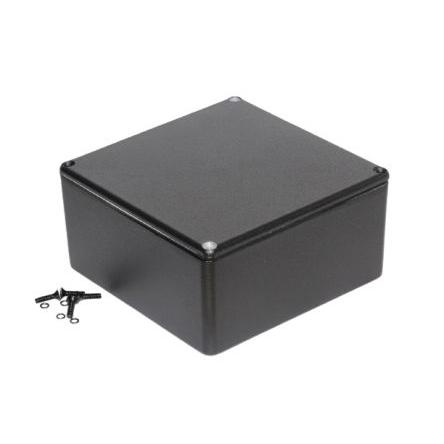 Hammond Pouzdro, řada: 1590 IP65 Ano barva Černá barva Černá Odlévaný hliník 120 mm 59 mm 120 mm Silikon