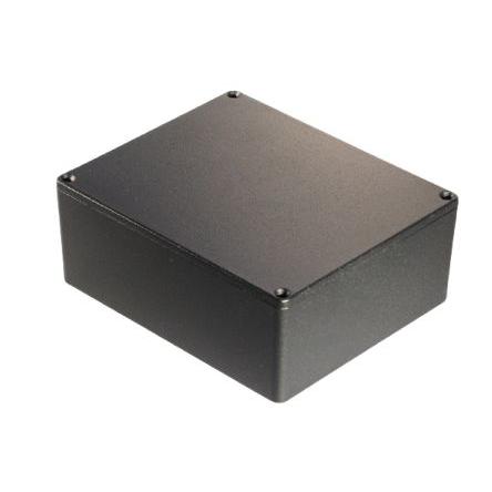 Hammond Pouzdro, řada: 1590 IP54 barva Černá barva Černá Odlévaný hliník 145 mm 56 mm 121 mm Silikon