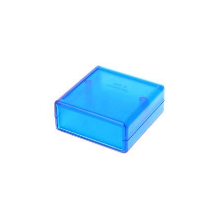 Hammond Skříň ABS, řada: 1593 IP54 ABS 28 mm barva Průhledná modrá 66 mm 66 mm