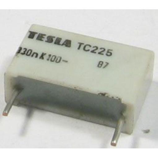 330n/100V TC225, svitkový kondenzátor radiální, RM=15mm