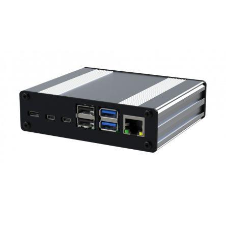 RS PRO Pouzdro Raspberry Pi, řada: RS PRO Hliník Raspberry Pi 4 Stříbrná
