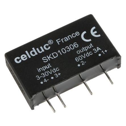 Celduc Polovodičové relé 3 A Deska plošných spojů 60 V SKD 10306 30V