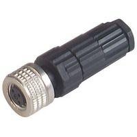 Kulatý konektor, počet kontaktů: 4, Kabel, velikost: M8 Hirschmann, pohlaví kontaktu: Vnitřní, orientace těla: Rovný