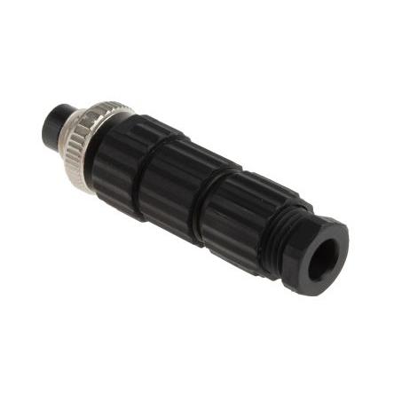 Kulatý konektor, počet kontaktů: 4, Kabel, velikost: M8 Hirschmann, pohlaví kontaktu: Vnější, orientace těla: Rovný