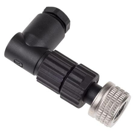 Kulatý konektor, počet kontaktů: 4, Kabel, velikost: M8 Hirschmann, pohlaví kontaktu: Vnitřní, orientace těla: Pravý