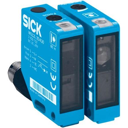 SICK Fotoelektrický snímač, řada: W12-2 Laser Laser Pravoúhlý Konektor M12, výstup: PnP Jednocestný IP67, IP69K