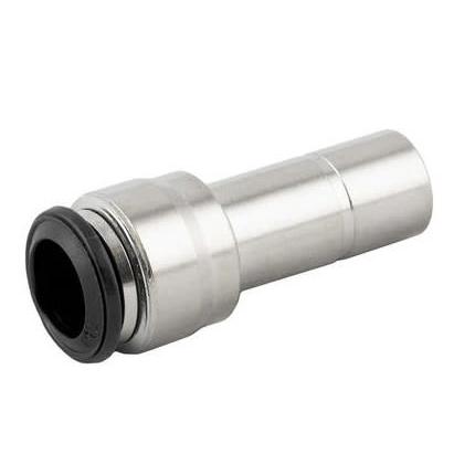 RS PRO Přímý pneumatický adaptér s oboustr. vněj. závitem, řada: 50700N, 10 mm Zásuvný, 4 mm Zásuvný