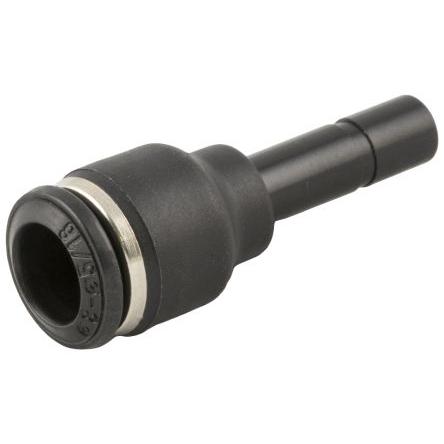 RS PRO Přímý pneumatický adaptér s oboustr. vněj. závitem, řada: 55705, 6 mm Zásuvný, 8 mm Zásuvný