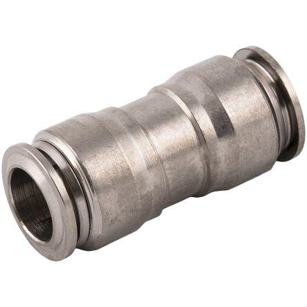 Pneumatická rychlospojka, řada: 70040, Niklovaná mosazTube Pneumatická rovná 10mm RS PRO