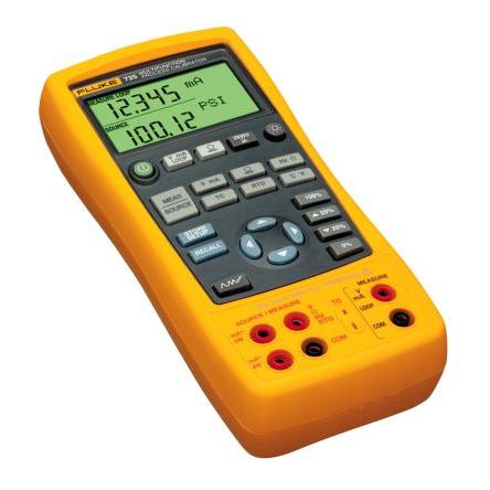 Fluke Multifunkční kalibrátor, číslo modelu: 725 30V 24 mA 236 mm HART, Tlakový modul 130 mm, životnost baterie: 25h