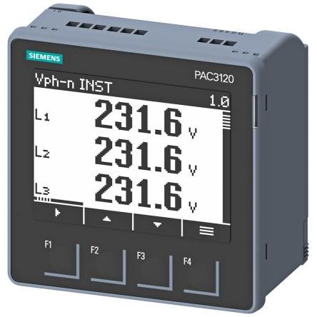 Měřič spotřeby energie, řada: SENTRON PAC3120 LCD 5číslicový 2fázový Impulzový výstup výška číslice 85 mm, výška výřezu: