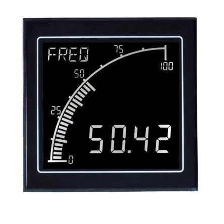 Trumeter Digitální panelový multifunkční měřič, řada: APM LCD, výška výřezu: 68 mm, šířka výřezu: 68 mm pro Frekvence,