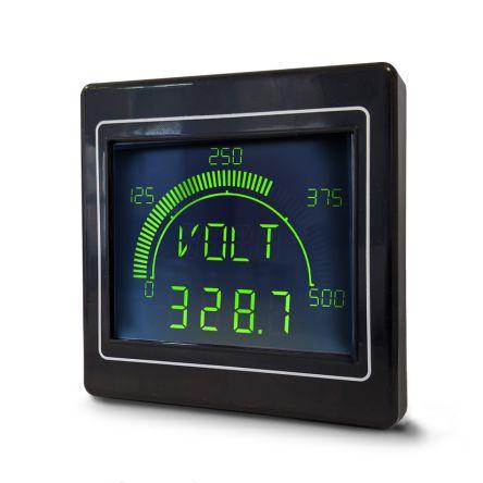 Trumeter Multifunkční panelové měřidlo, řada: APM LCD, výška výřezu: 68 mm, šířka výřezu: 68 mm pro Proud, Napětí,