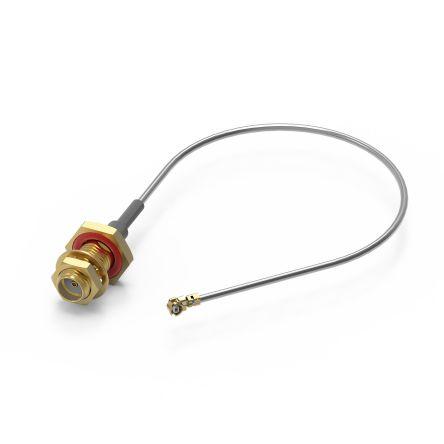 Koaxiální kabel, řada: SMA UMRF, Šedá Fluorovaný ethylenpropylen, vnější průměr: 1.37 mm OD 150 mm 50 Ω Wurth Elektronik