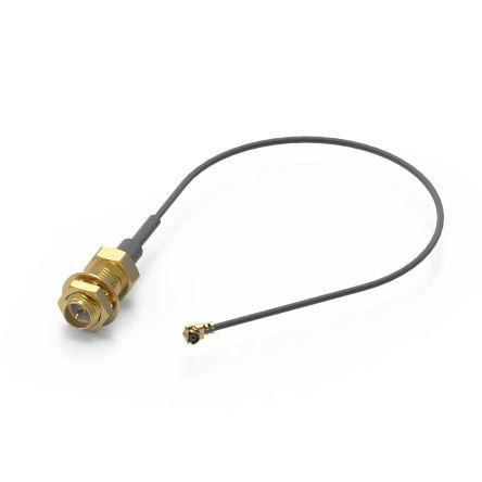 Koaxiální kabel, řada: RP-SMA UMRF, Černá Fluorovaný ethylenpropylen, vnější průměr: 1.13 mm OD 150 mm 50 Ω Wurth