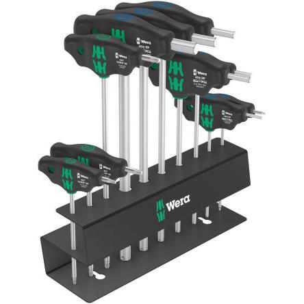 Šestihranný klíč, počet kusů: 10 tvar T Metrické Dlouhé, Krátké rameno 10 mm, 2.5 mm, 3 mm, 4 mm, 5 mm, 6 mm, 8 mm, TX