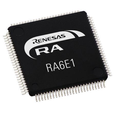 Renesas Electronics Mikrokontrolér R7FA6E10F2CFP#AA0 32 bit ARM Cortex M33 200 MHz 1024kB Blesk 256 kB RAM, počet